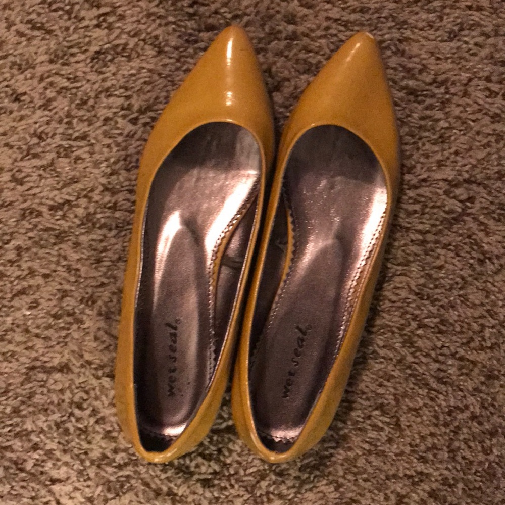 Mustard yellow flats